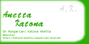 anetta katona business card